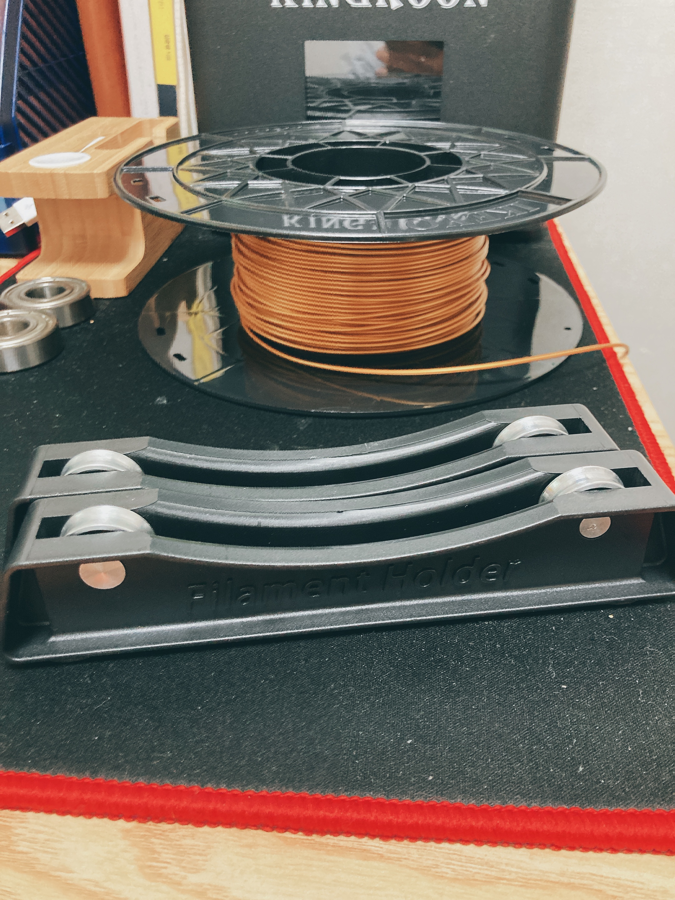 킹룬 KP3S 필라멘트 교체 방법_스풀 홀더 사진