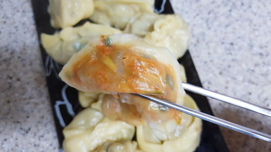  아이와 함께 고기만두.김치만두 만들기
