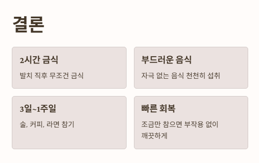 사랑니 발치 후 식사와 메뉴 정리