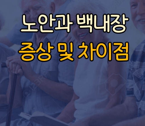 노안과 백내장 증상 및 차이점