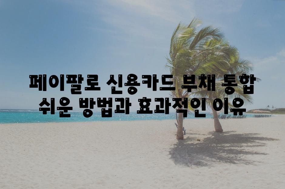 페이팔로 신용카드 부채 통합 쉬운 방법과 효과적인 이유