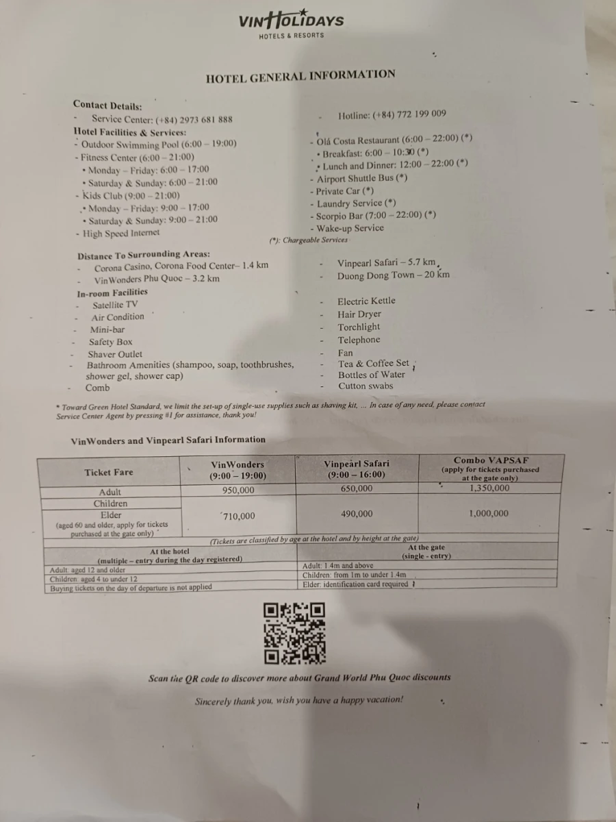 베트남 푸꾸옥 북부 숙소 추천, 빈홀리데이 피에스타 푸꾸옥 후기- 수영장, 키즈카페, 헬스장 부대시설