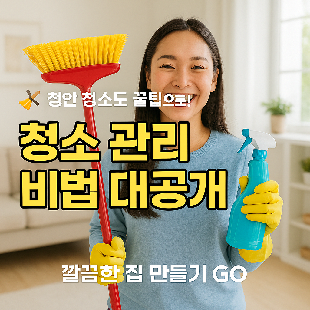집안 관리와 청소 꿀팁 🧹