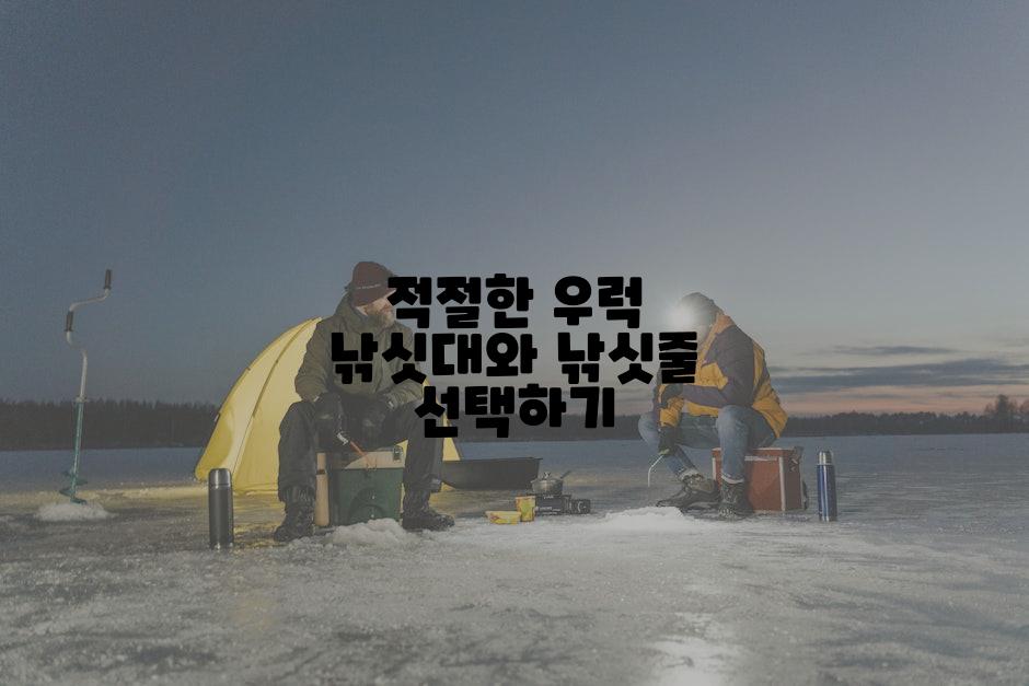 적절한 우럭 낚싯대와 낚싯줄 선택하기
