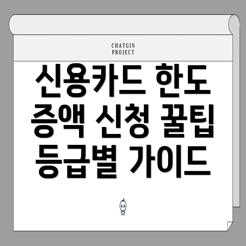 신용카드 한도 상향