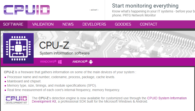 삼성노트북 램 확인 프로그램CPU-Z