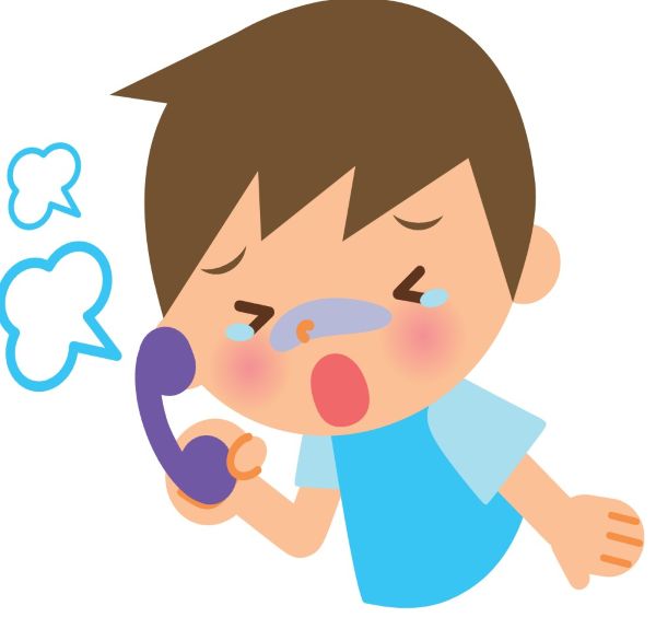 기침하는 아이