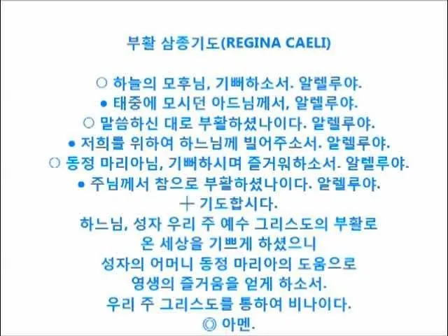 부활 삼종기도 일반 삼종기도 차이_3