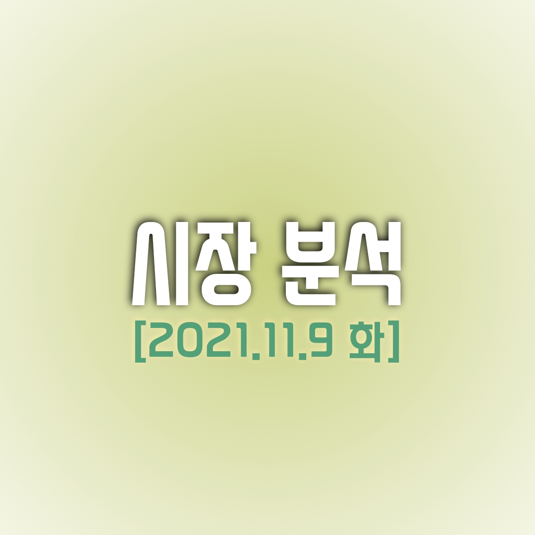  금일(11/09) 주식 시장 분석