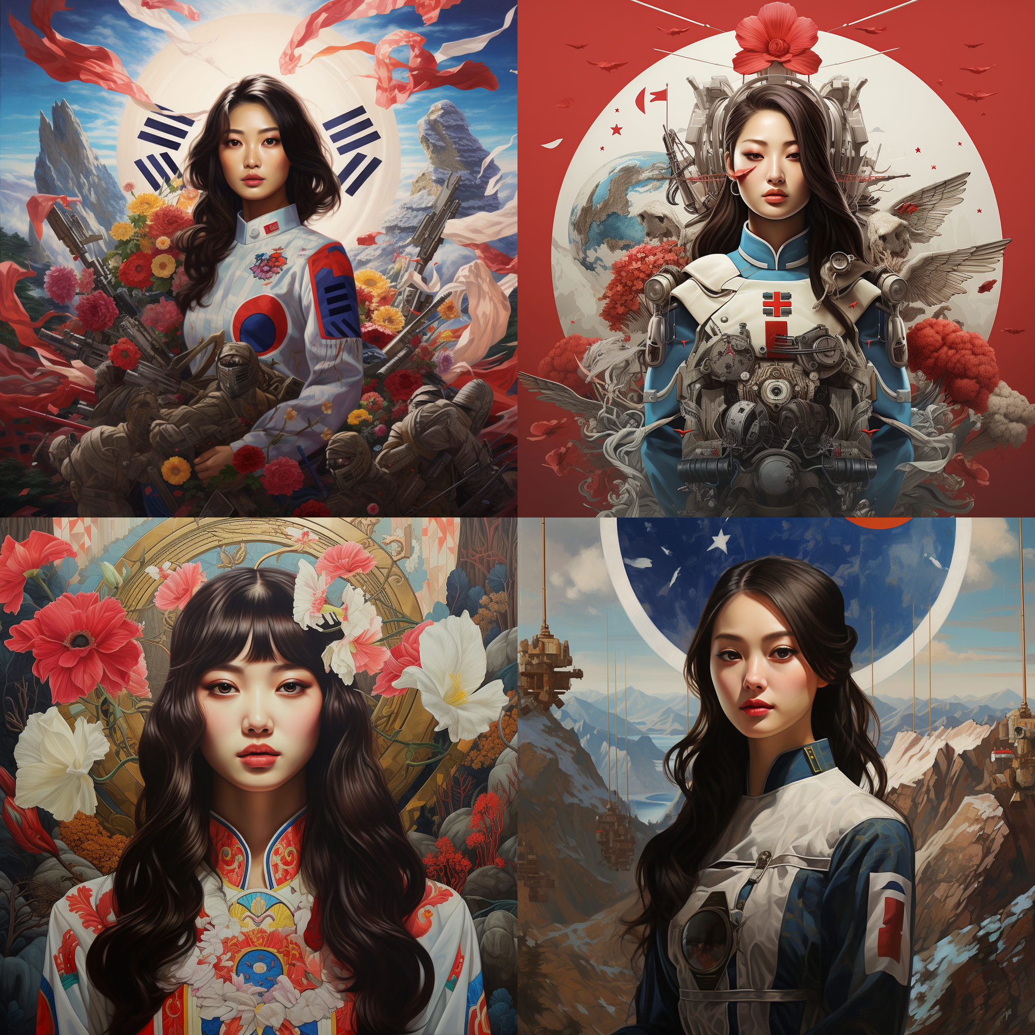  미드저니에 'South Korea', 'Republic of Korea'를 입력하면?
