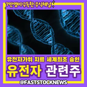 유전자가위 대장주 관련주 TOP5 총정리_22