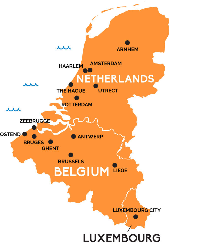 Benelux 지도