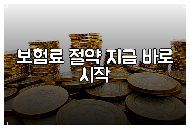 보험료 절약 지금 바로 시작