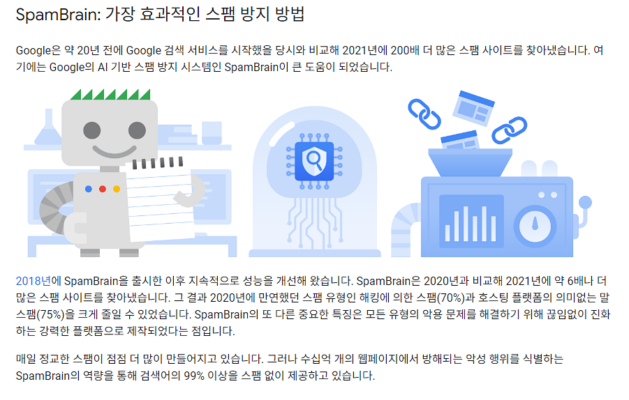 구글 SpamBrain AI 출시