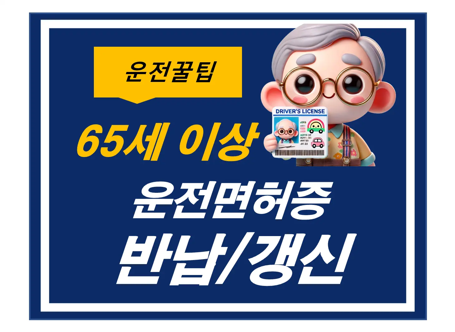 고령자 운전면허증 반납, 갱신