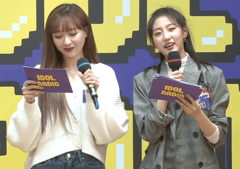  [러블리즈 움짤] 류수정 x 정예인 : 200220 아이돌라디오 (Lovelyz Sujeong x Yein : Idol Radio Gif)