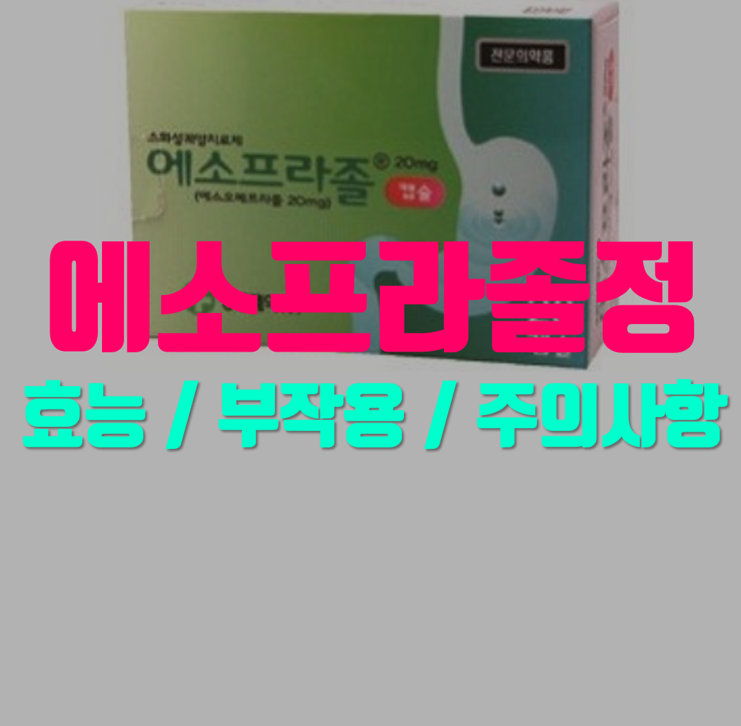  에소프라졸정20mg 소화성 궤양 치료제