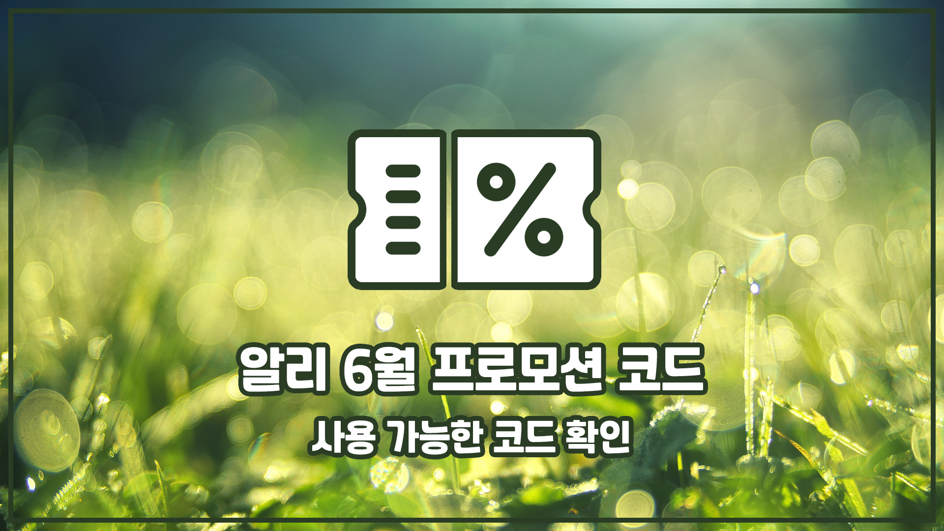 알리 6월 프로모션 코드