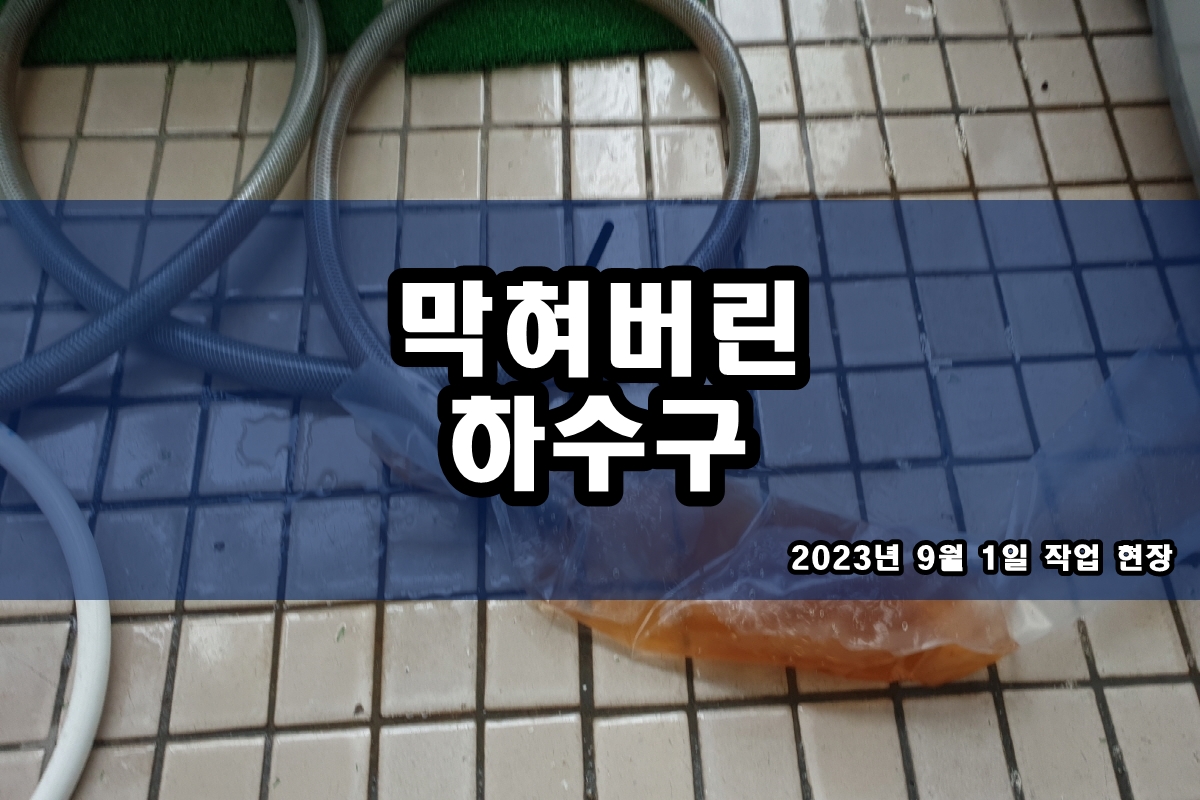  보광동 하수구 효창동 원룸 씽크대역류 cctv 탐지