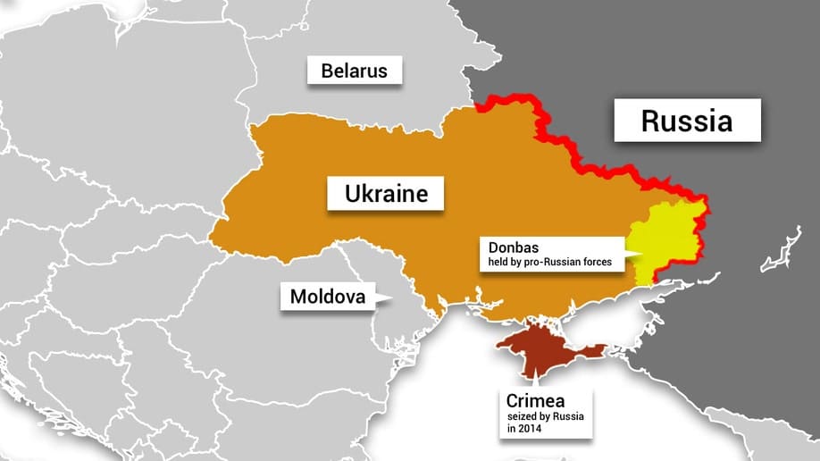 전쟁 중인 러시아-우크라이나 관계 