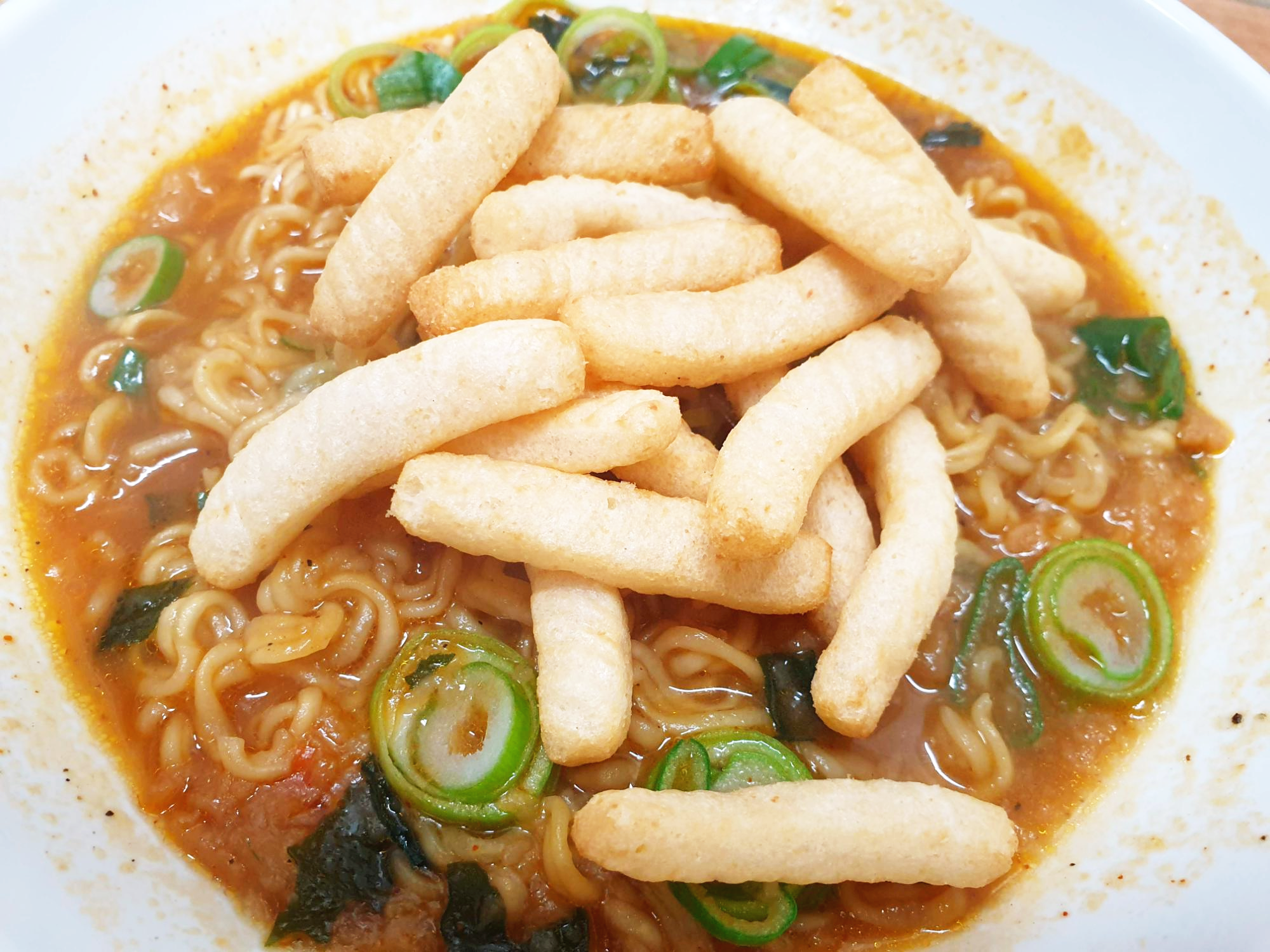  새우탕 컵라면 새우깡 넣고 맛있게 끓이기