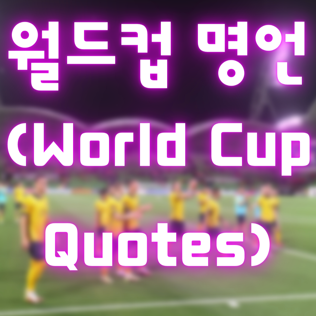 월드컵 명언 (World Cup Quotes)