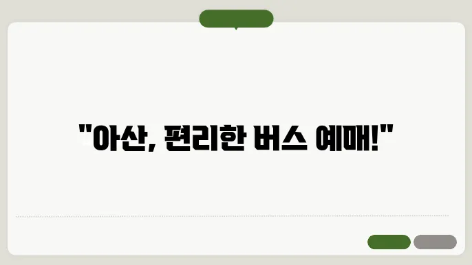 아산시외버스터미널 시간표
예매