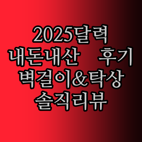 내돈내산 솔직 후기 2025 달력 리