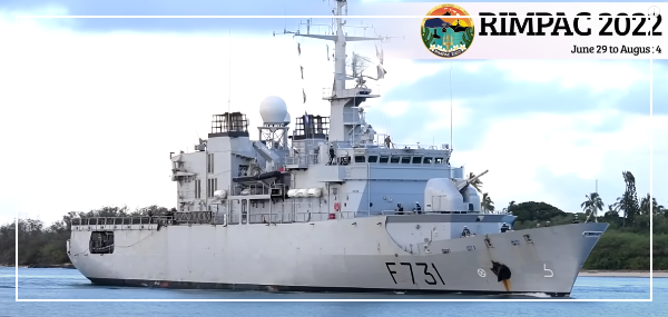 제28회-림팩훈련-RIMPAC2022-프랑스-해군함-F731-모습