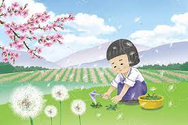  나물 캐는 처녀 - 현제명 작사 / 현제명 작곡 (듣기/가사/악보)