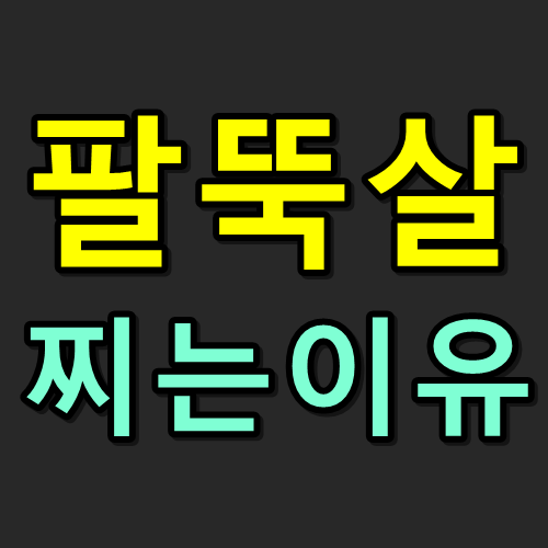  팔뚝살찌는 이유 반드시 알아두세요.