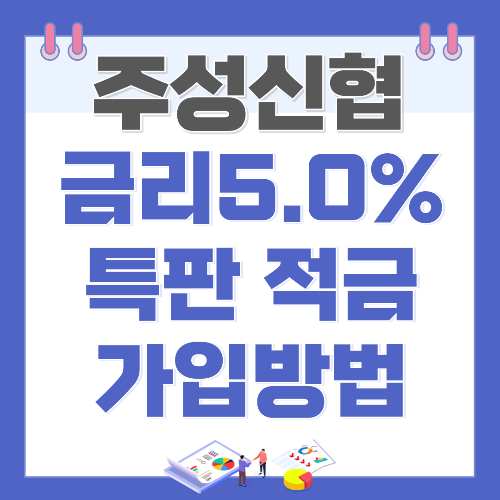  주성신협 금리 5.0% 정기적금 특판 가입방법