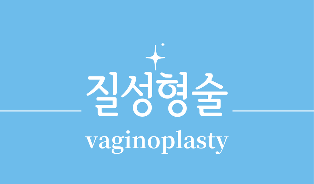 '질성형술(vaginoplasty)'