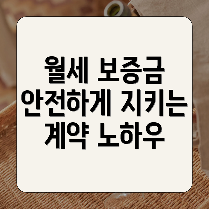 월세 보증금