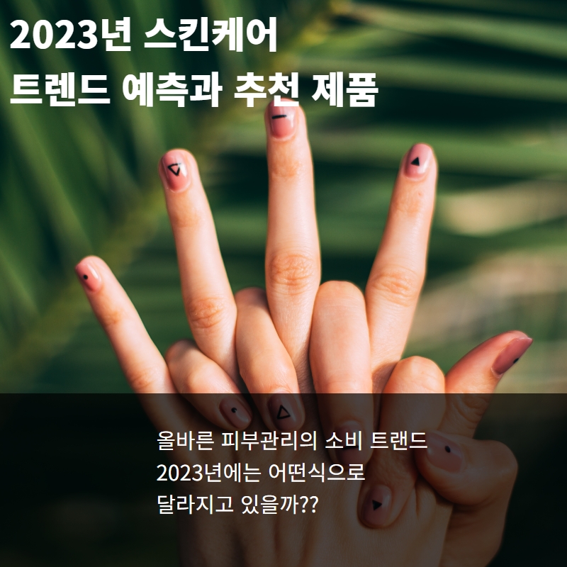  2023년 스킨케어 트렌드 예측과 추천 제품
