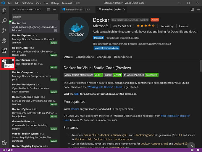 [Docker] VSCODE를 활용한 localhost:8080 띄우기 :: deeprun