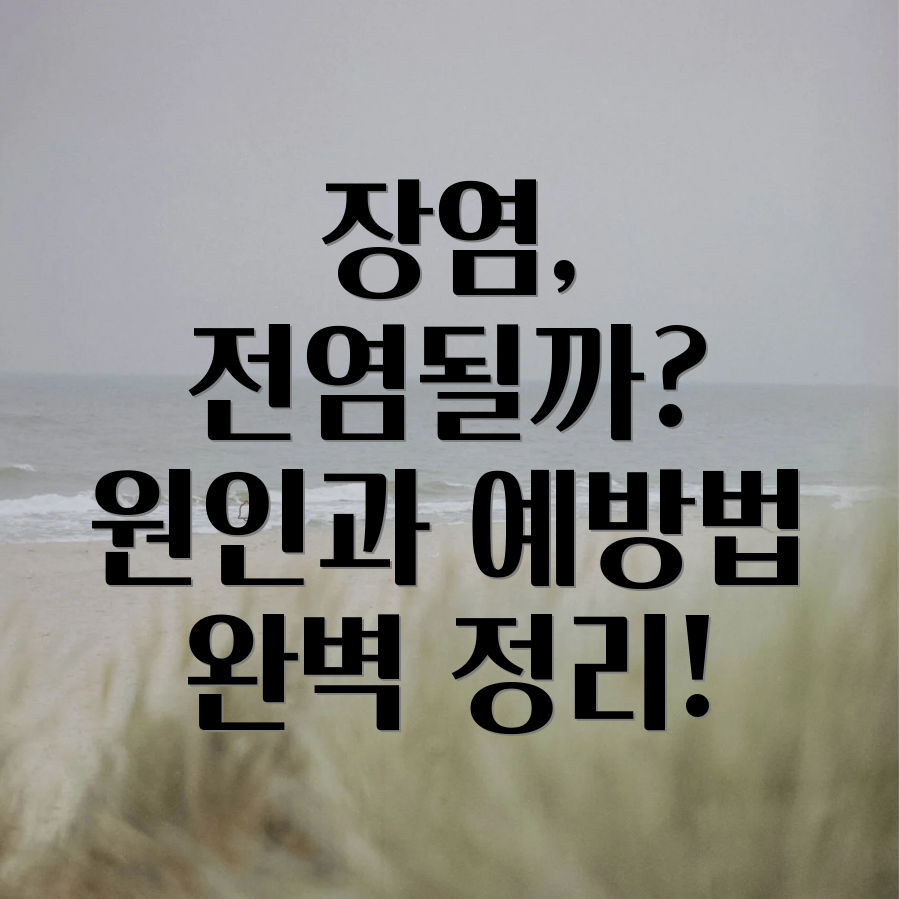 장염 전염