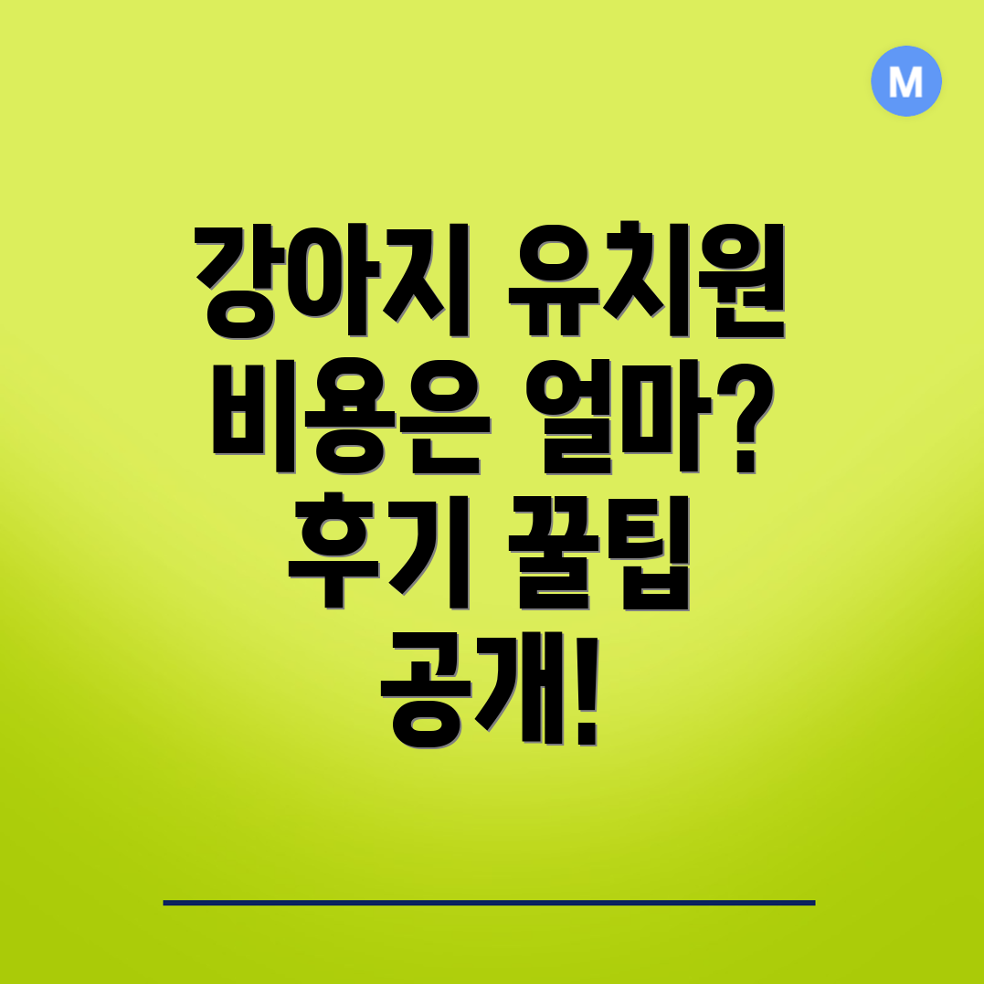 강아지 유치원
