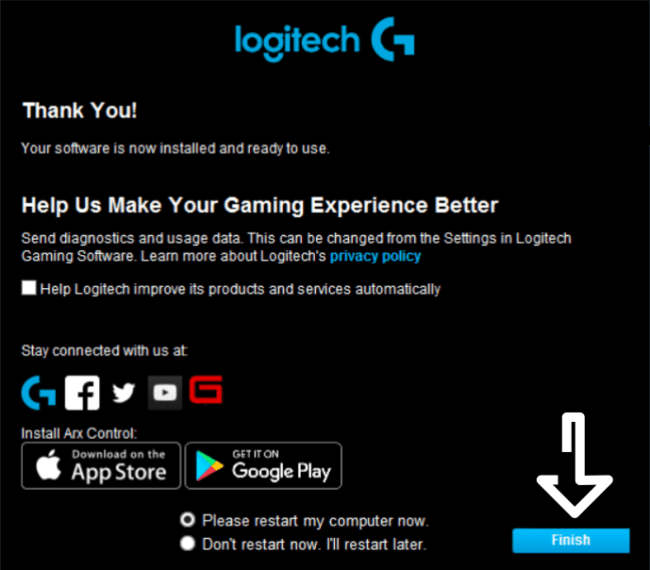 Logitech 게임 소프트웨어 다운로드