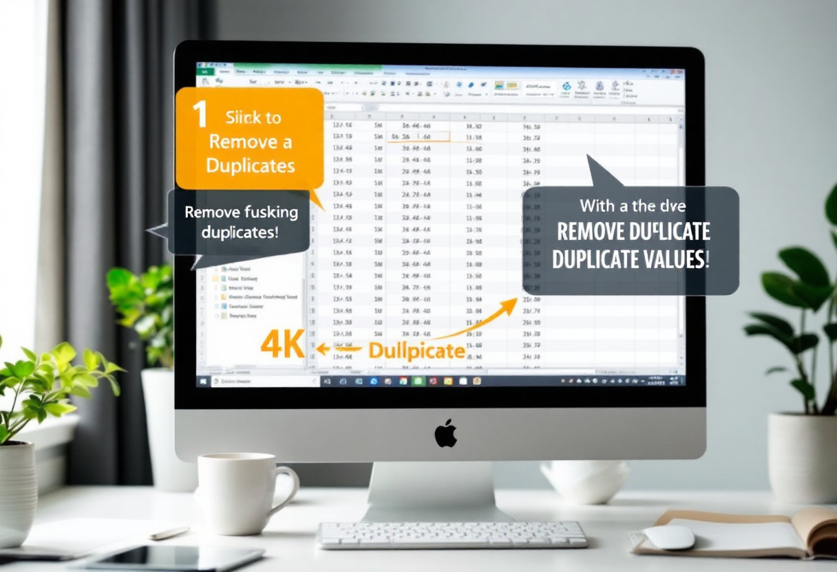 엑셀에서 함수 없이 중복값을 빠르게 제거하는 간단한 방법