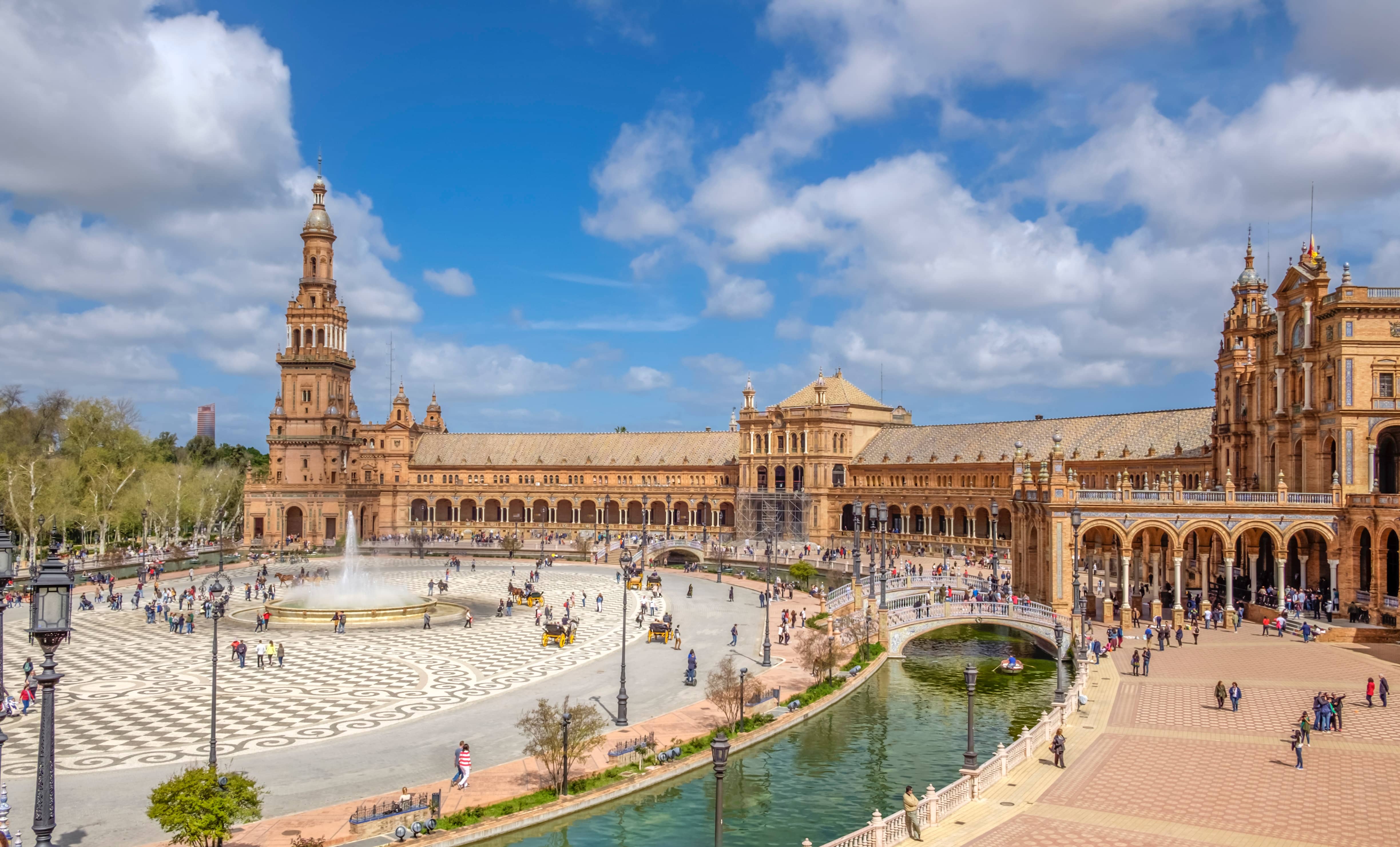Seville&#44; Plaza de Espa&ntilde;a