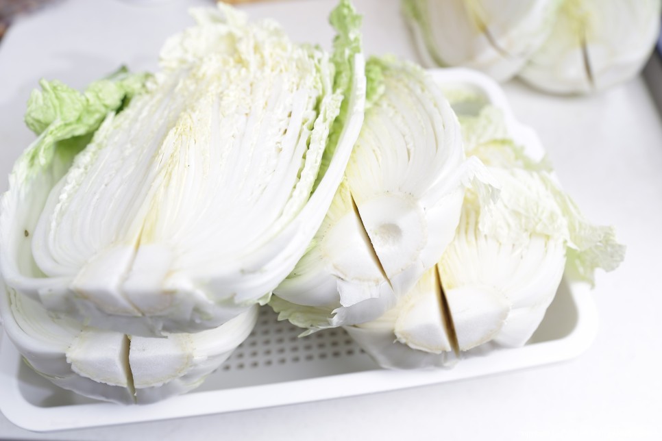 짠맛 김장봉투로 간단하게 속이 꽉 찬 배추절임 배추절임 시간 29