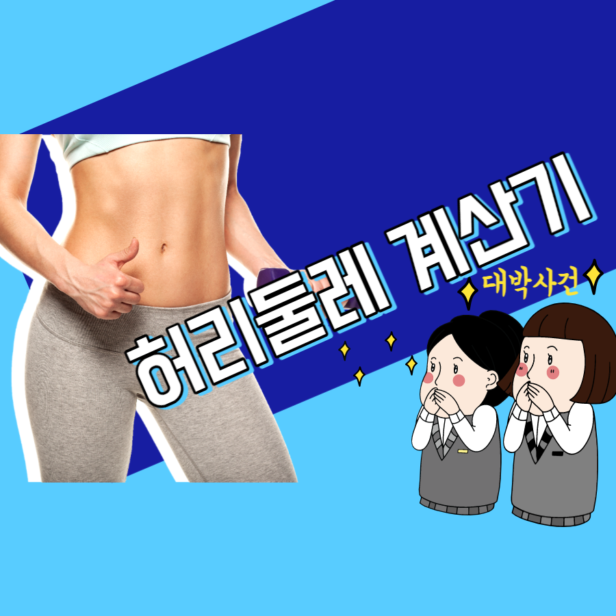  허리둘레 계산기(다이어트 하시는 분들위한 꿀팁)