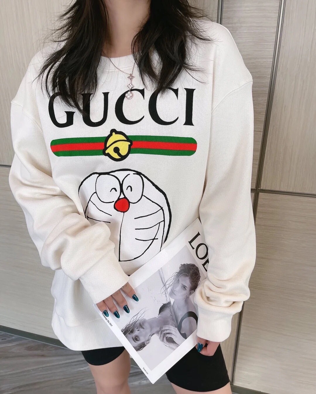  [GUCCI x DORAEMON] 구찌 X 도라에몽 스웨트 셔츠 맨투맨 티셔츠