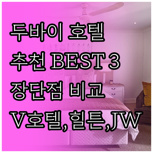 두바이 호텔 추천.. V호텔, 힐튼가
