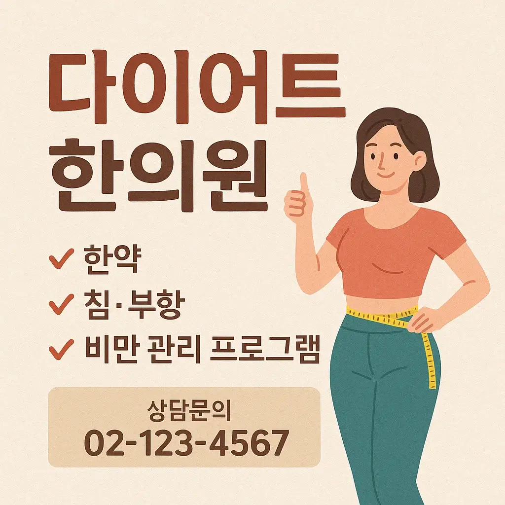 한약과 식단관리 연계 모습