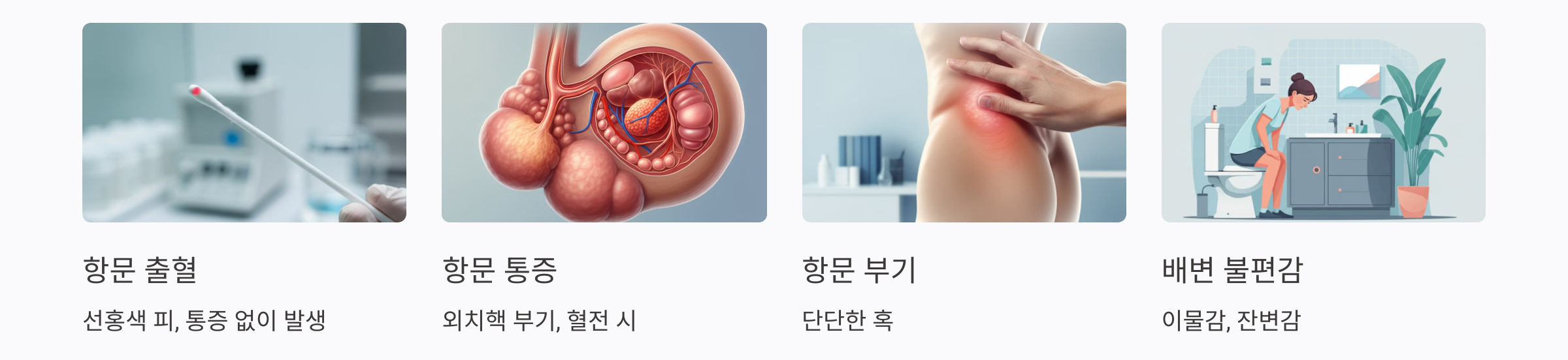 치질의 주요 증상