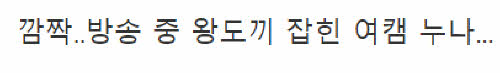  깜짝 .. 방송 중 왕 ㄷ ㄲ 잡힌 여캠 누나 ㄹㅈㄷ
