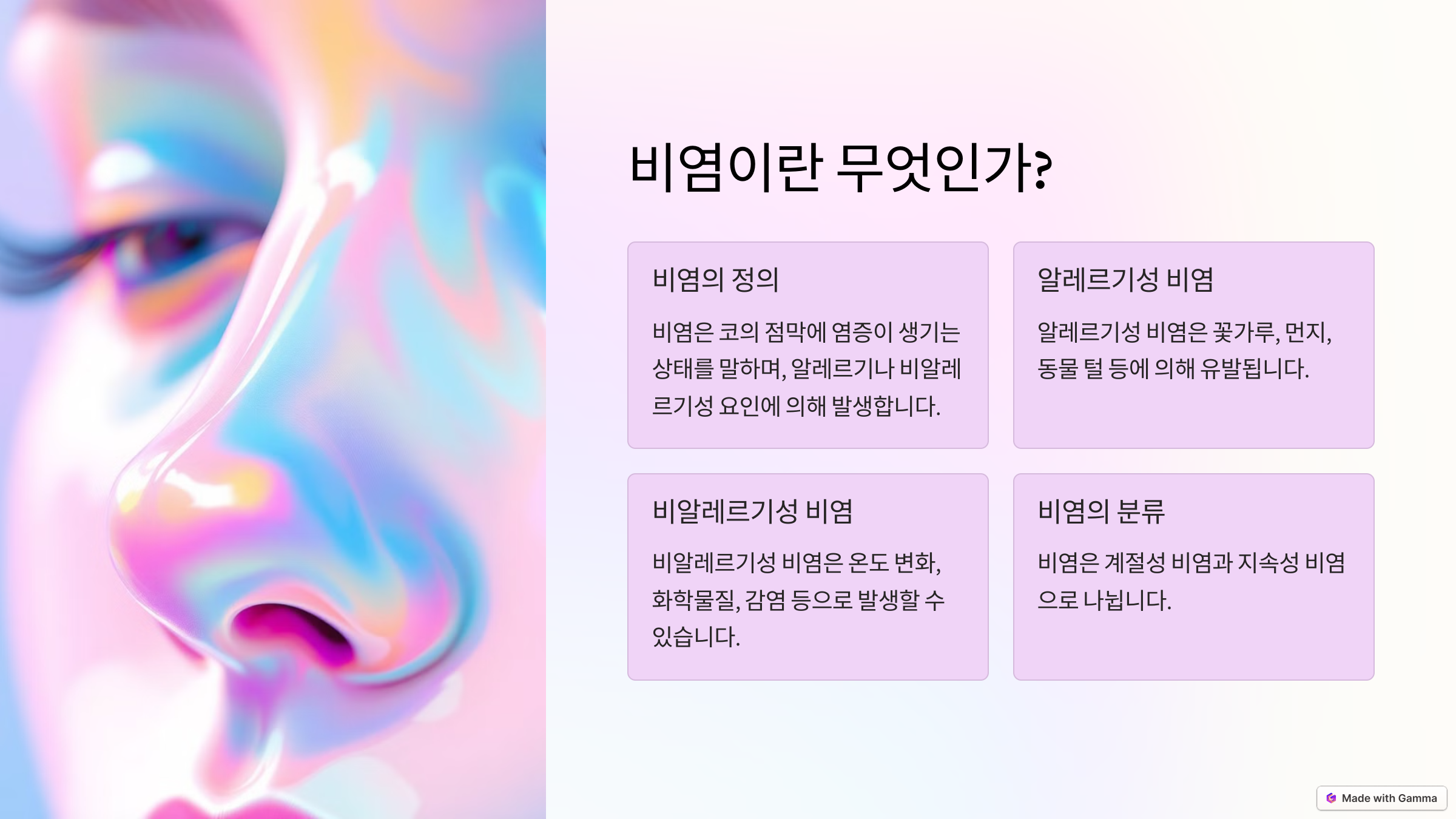 비염이란 무엇인가?