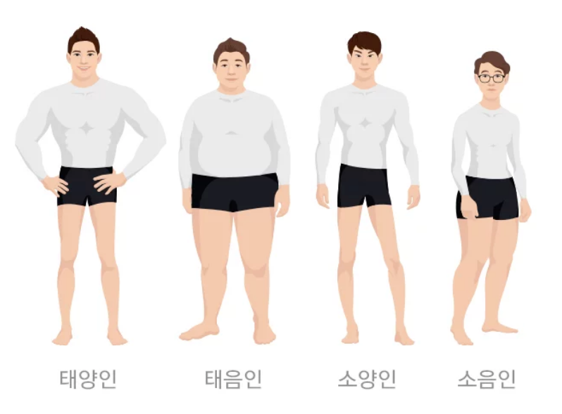 사상체질에 따른 체형 이미지